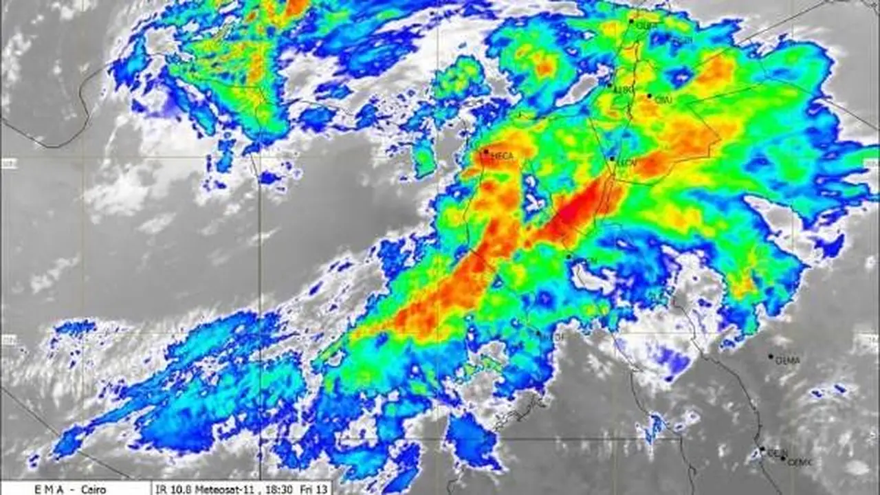 سيول تضرب سيناء وأمطار غزيرة تسيطر على المحافظات في طقس السبت 14 مارس